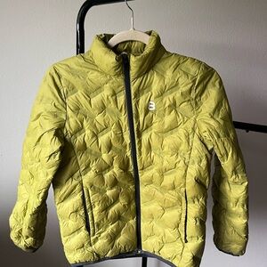 Women's Quilted Puffer Jacket - Yellow